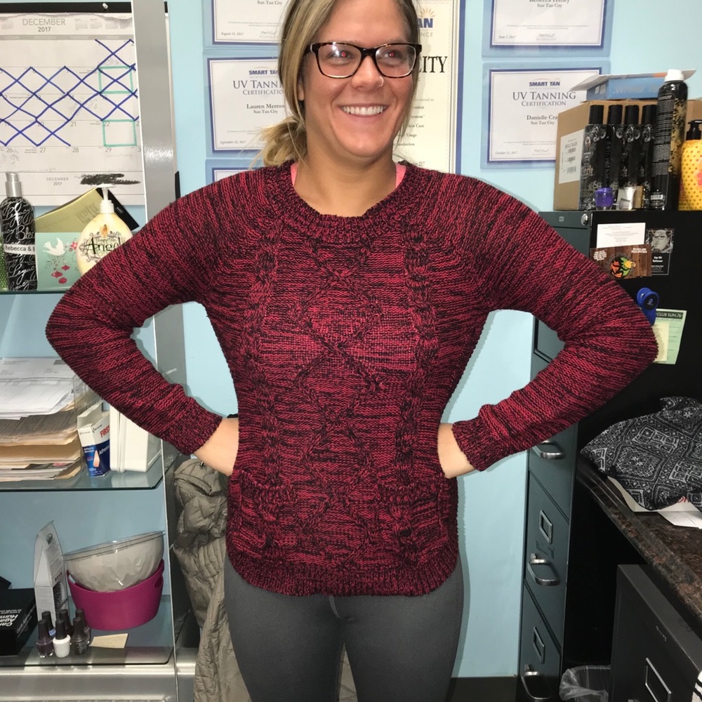 The best time to wear a red sweater.. all the time